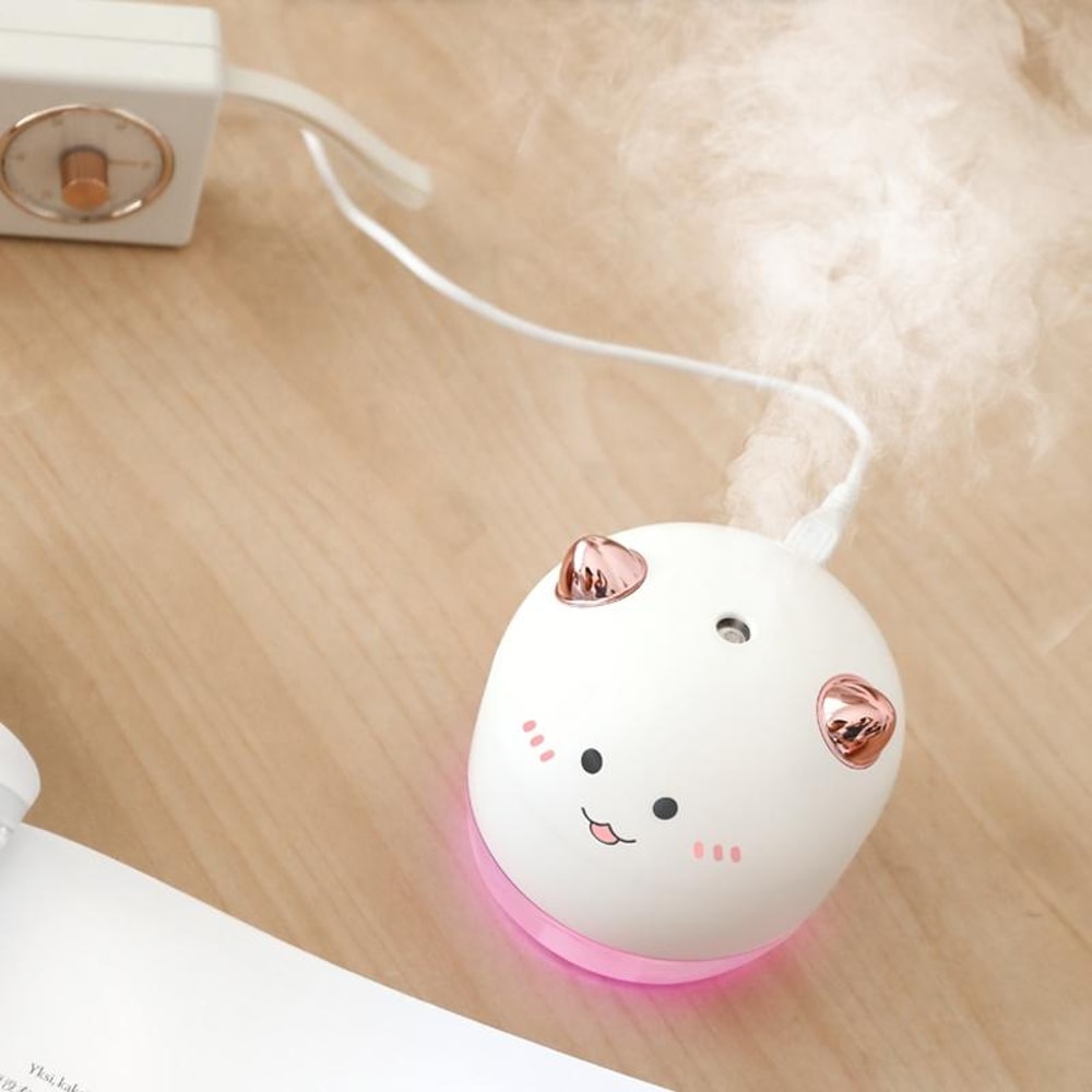 Angel Mini Humidifier With Night Light USB Cool Mist 14