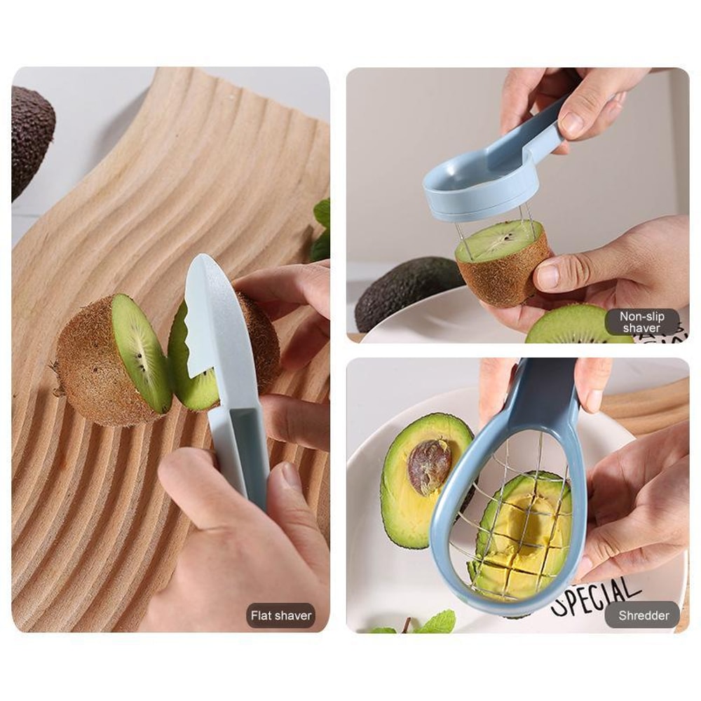Multifunctional Avocado Slicer Fruit Cutter and Pit Remover Kitchen Avocado Tool