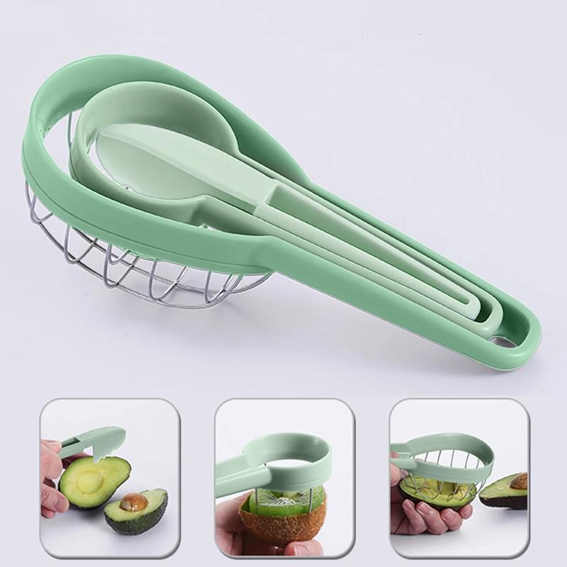 Multifunctional Avocado Slicer Fruit Cutter and Pit Remover Kitchen Avocado Tool