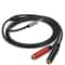 Gold Plated 35mm To 635mm Splitter Audio Y Cable TRS To Dual TS Adapter 5