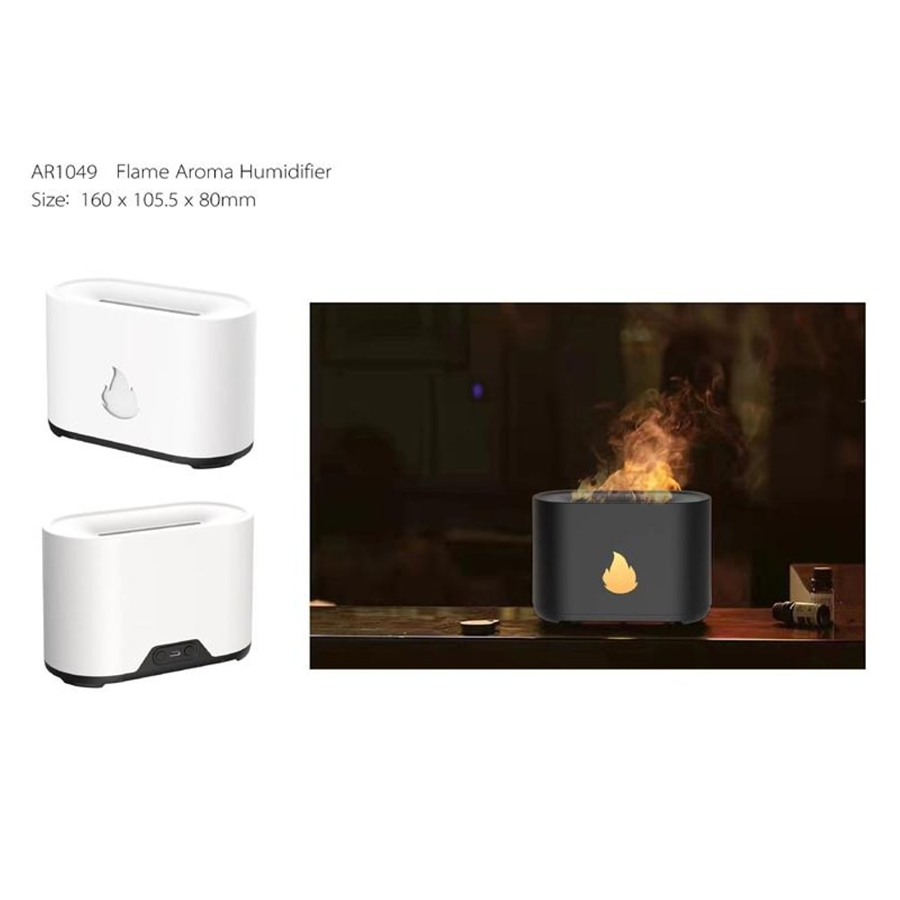 Flame Diffuser Essential Oil Humidifier With Ultrasonic Cool Mist 3