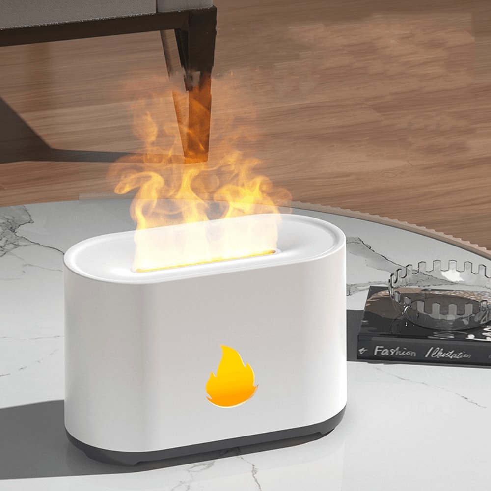 Flame Diffuser Essential Oil Humidifier With Ultrasonic Cool Mist 5