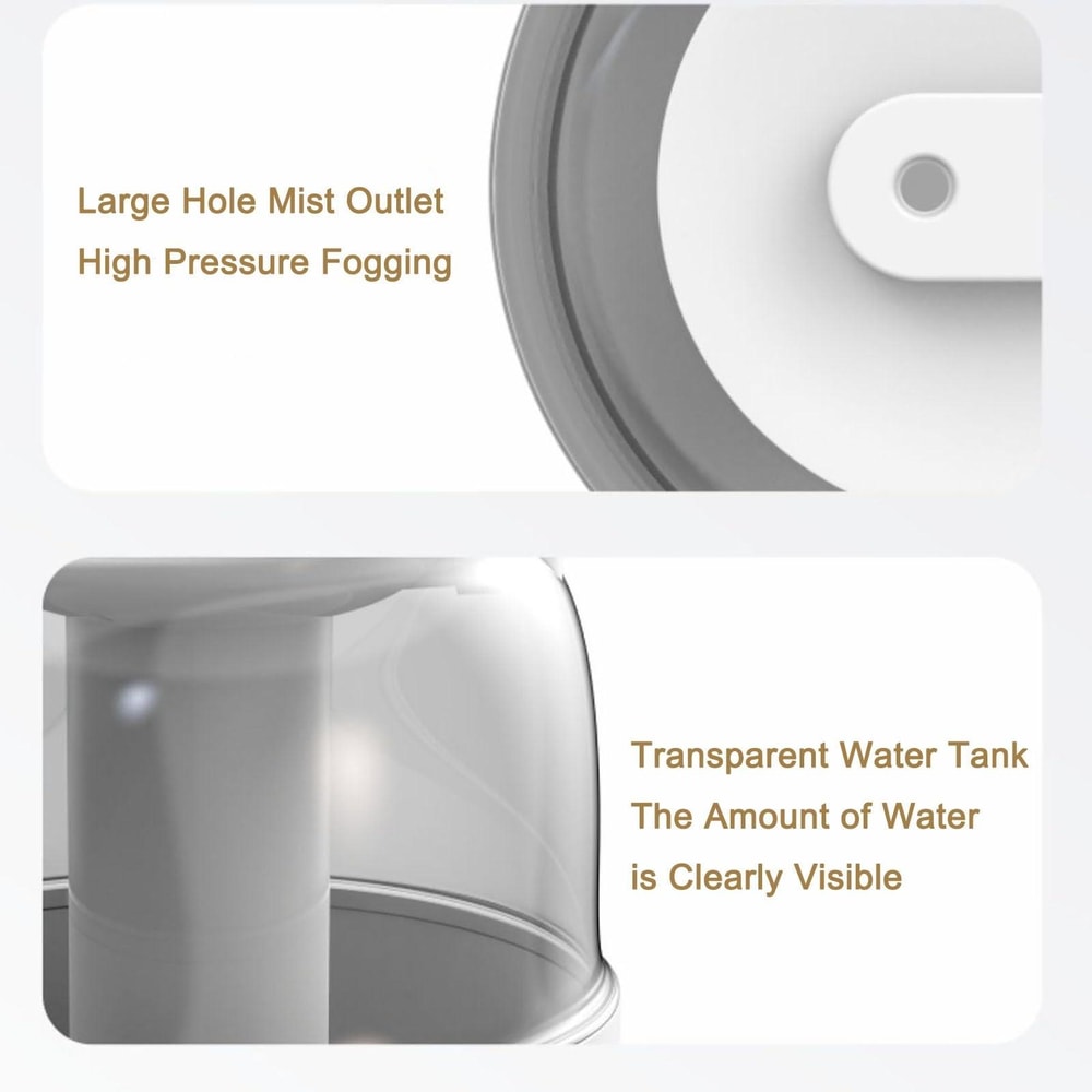 Cool Mist Humidifier for Bedroom with Essential Oil Diffuser and Night Light