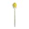Household Bathroom Long Handle Soft Bristle Flower Shower BrushGreen