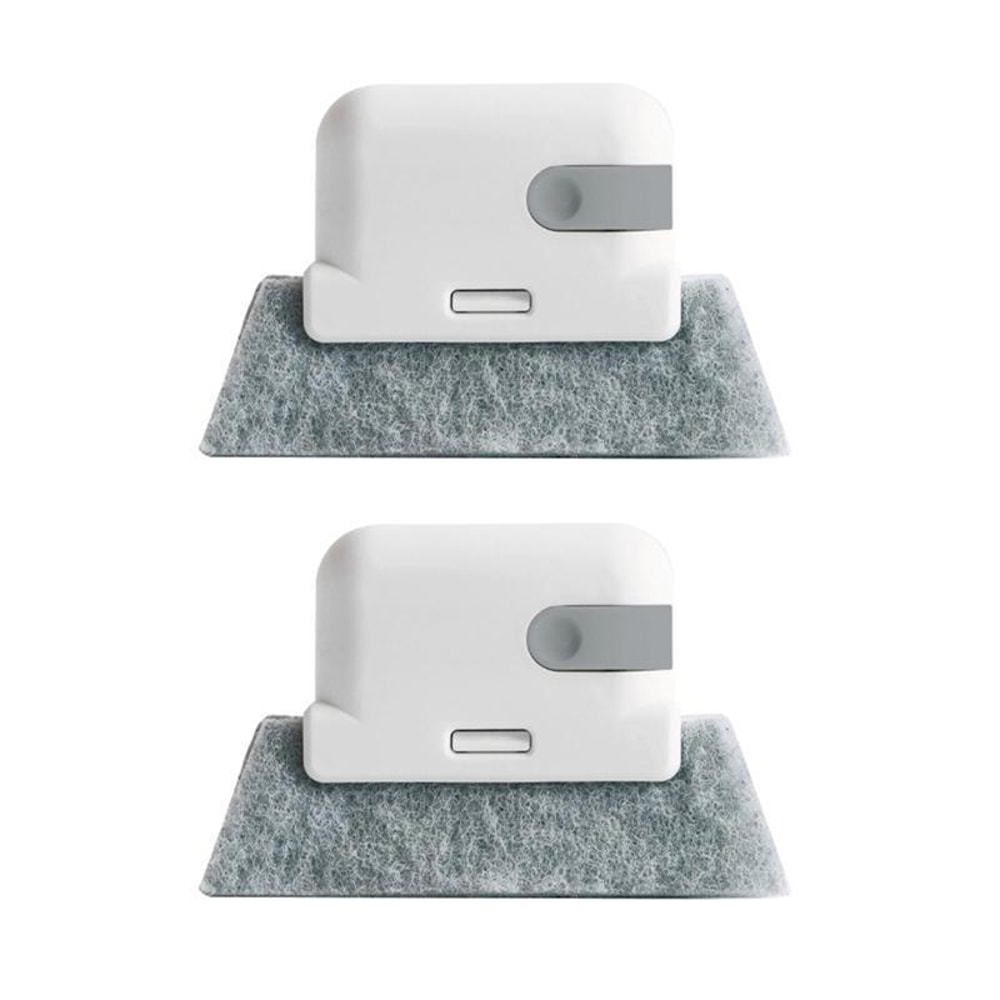 2in1 Window Groove Cleaning Brush Set Window Track Cleaner With Crevice Tool 9