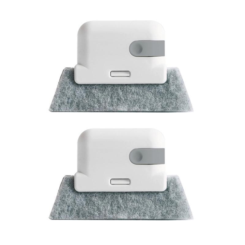 2in1 Window Groove Cleaning Brush Set Window Track Cleaner With Crevice Tool 9