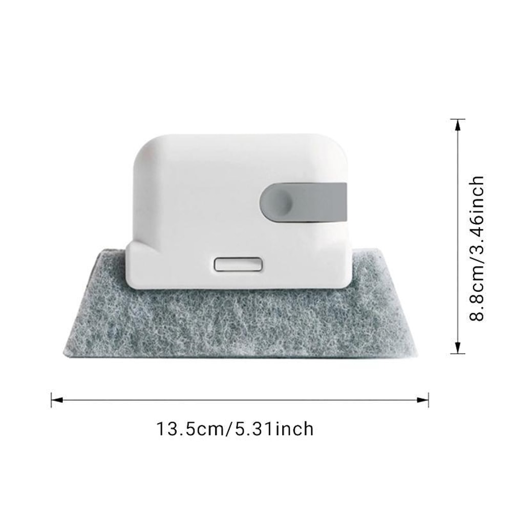 2in1 Window Groove Cleaning Brush Set Window Track Cleaner With Crevice Tool 2