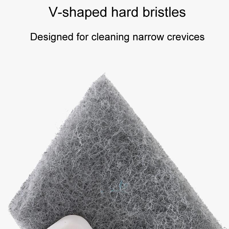 2in1 Window Groove Cleaning Brush Set Window Track Cleaner With Crevice Tool 8