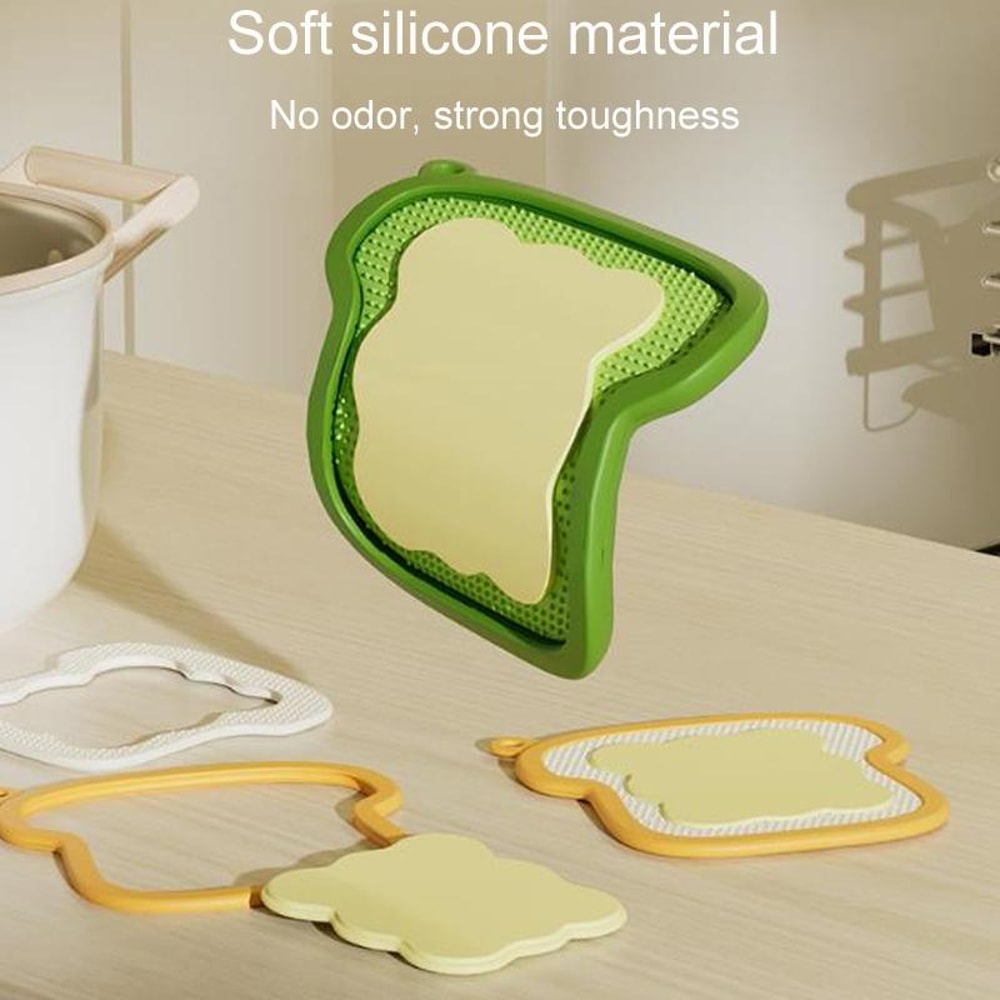 3in1 Silicone Heat Resistant Mat Set Non Slip Trivet And Placemat 4