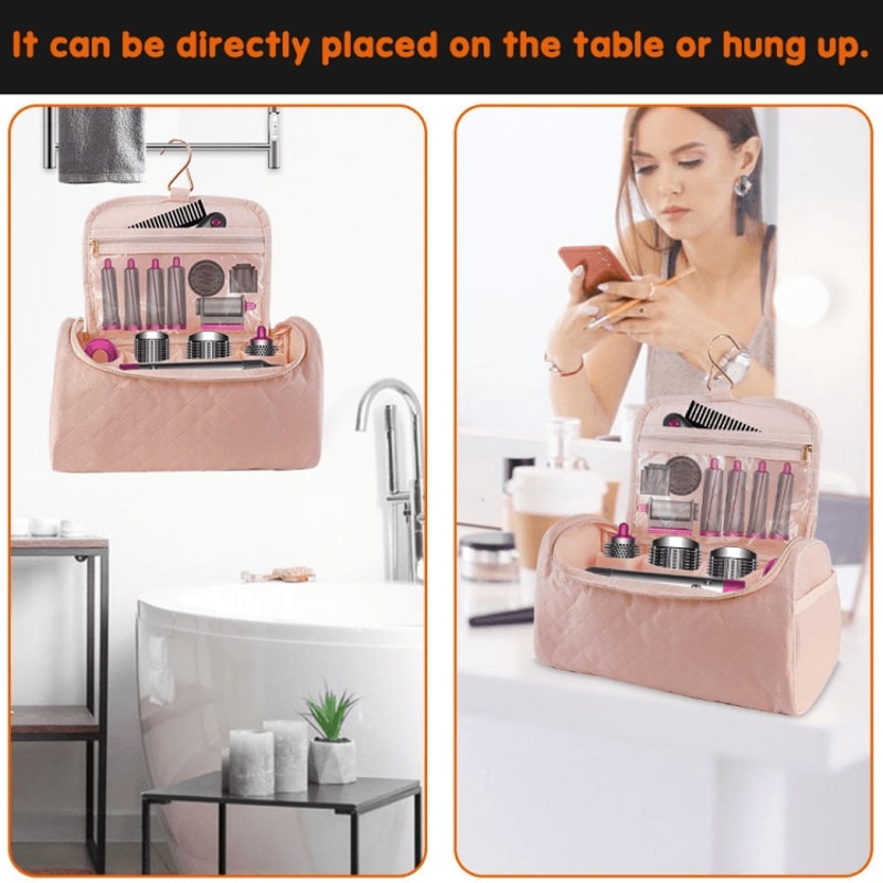 Baona Leather Dyson Hair Dryer Organizer Travel Case Waterproof Storage Bag 4