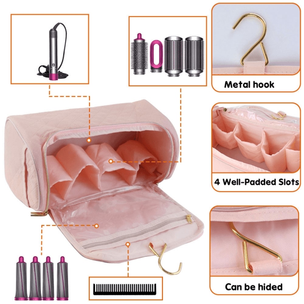Baona Leather Dyson Hair Dryer Organizer Travel Case Waterproof Storage Bag 2