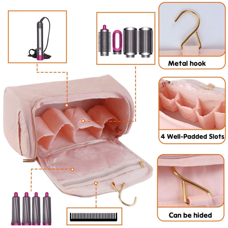 Baona Leather Dyson Hair Dryer Organizer Travel Case Waterproof Storage Bag 2