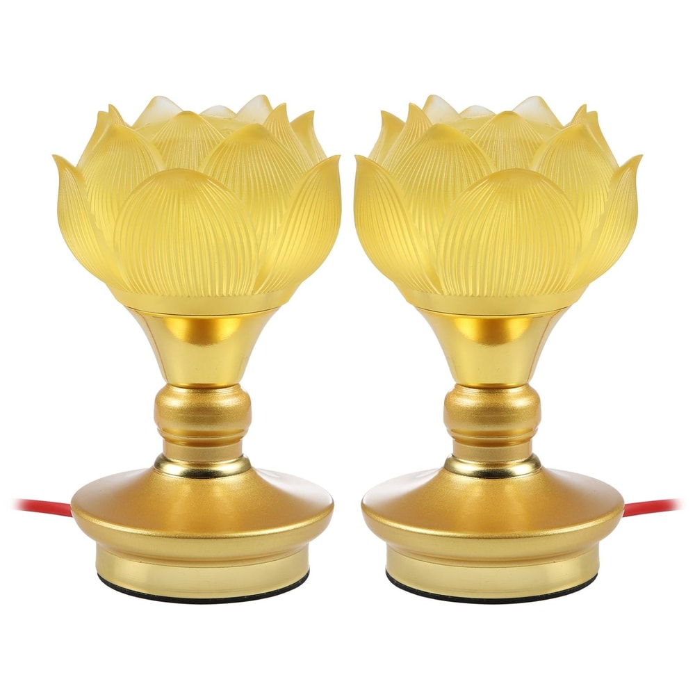 LED Lotus Altar Lamp Buddha Electronic Night Light Set Decorative Lotus LED Light