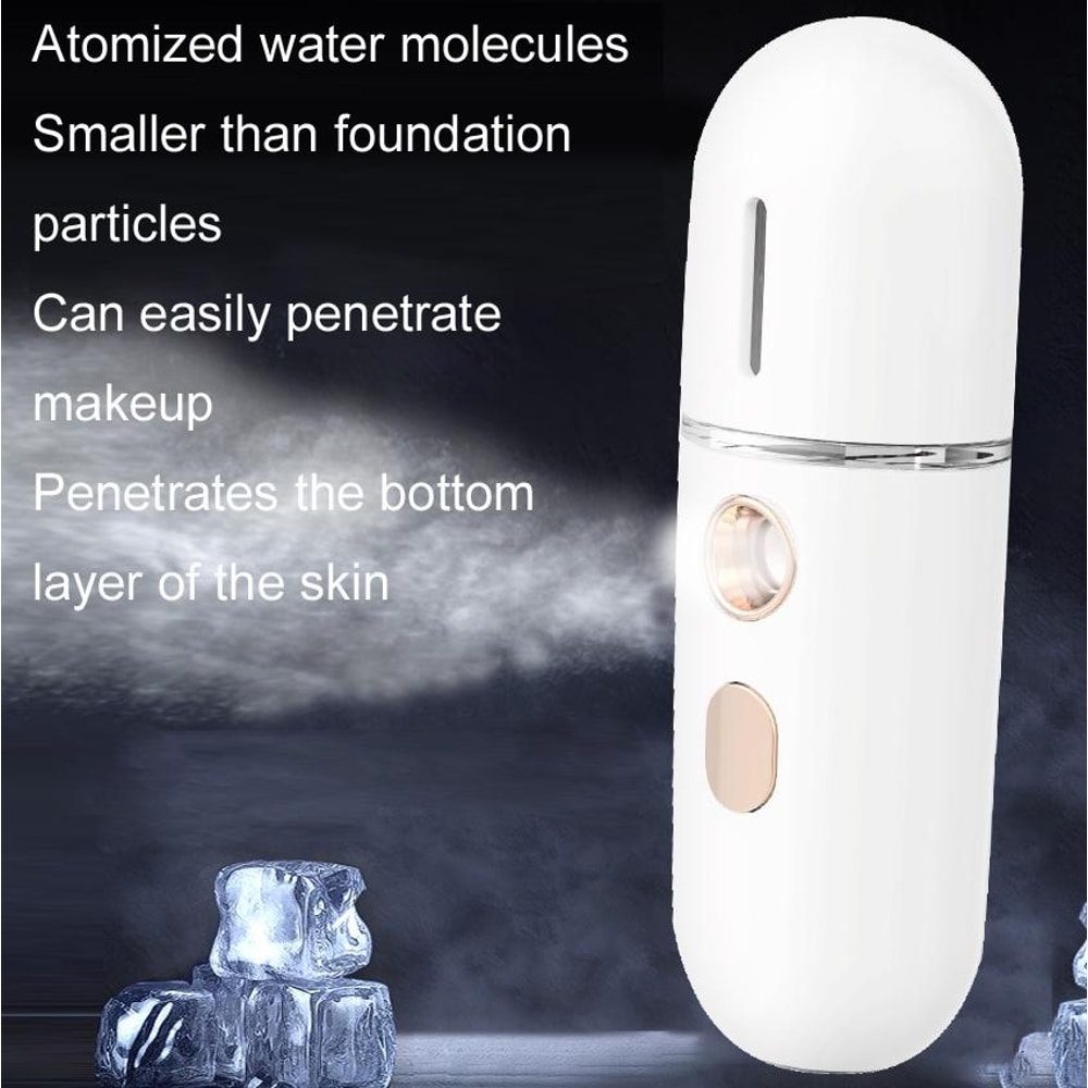 Portable Facial Mister Nano Mist Sprayer USB Rechargeable Travel Face Hydrator 5