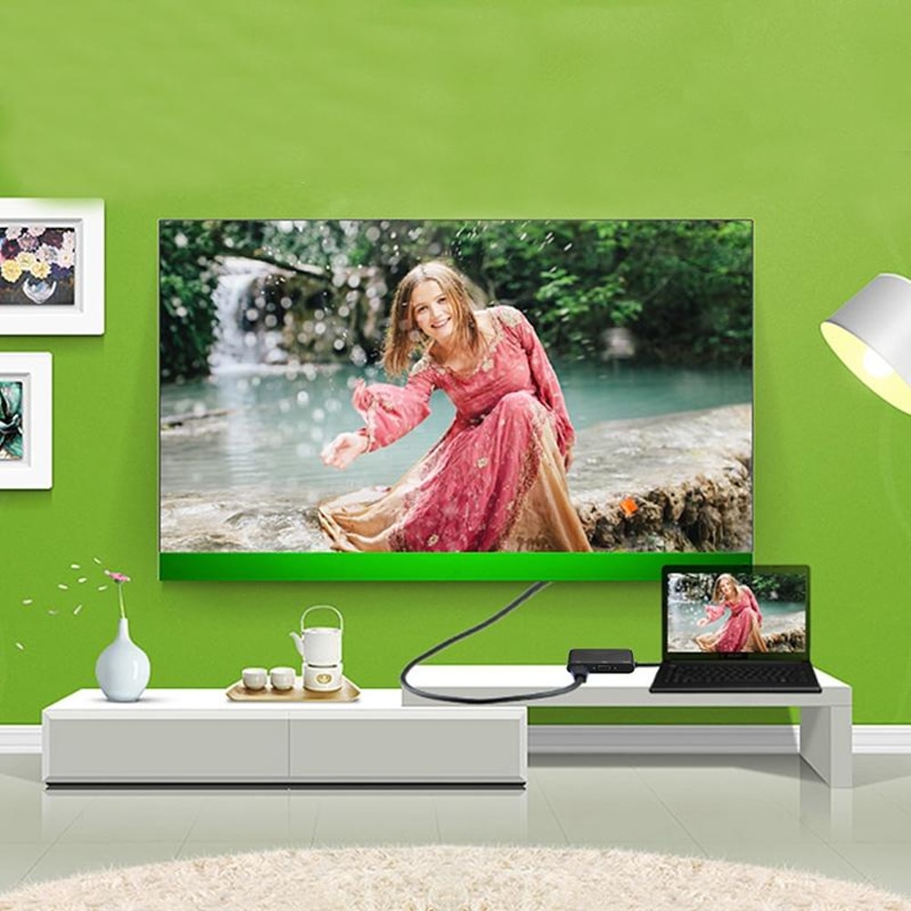 USB C To HDMI VGA Adapter 4K Multiport Hub With Audio And USB 1