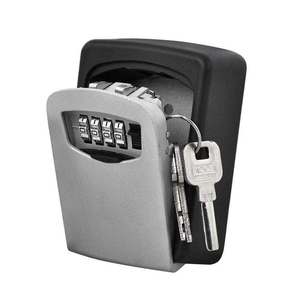 Wall-Mounted Key Lock Box Password Secure Key Storage Box