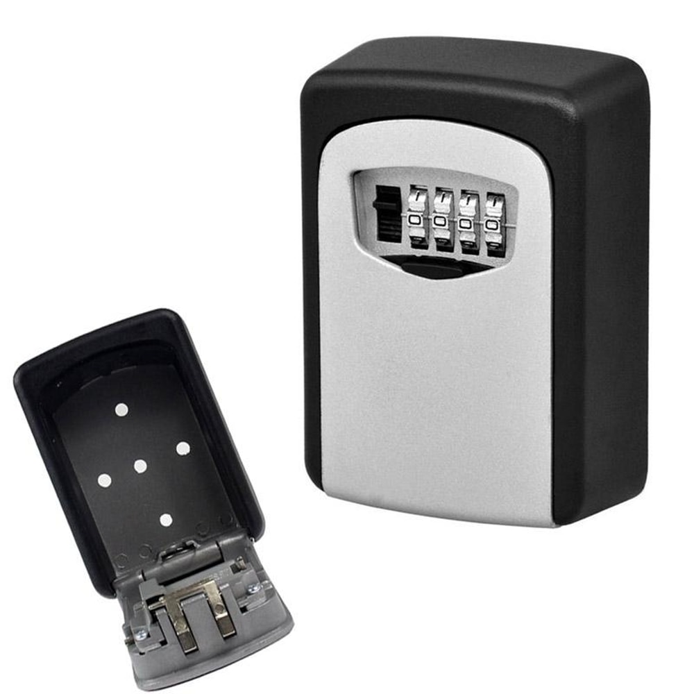 Wall-Mounted Key Lock Box Password Secure Key Storage Box