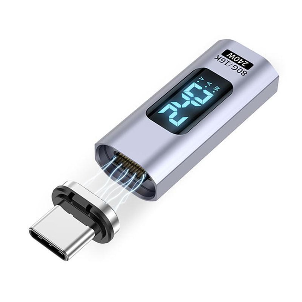 Magnetic USB C Adapter 240W Display Quick Connect Extender