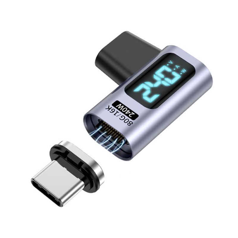 Magnetic USB C Adapter 240W Display Quick Connect Extender