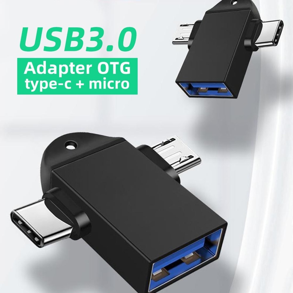 3 In 1 USB C OTG Adapter USB 30 Female To Type C Micro USB Fast Data Connector 6