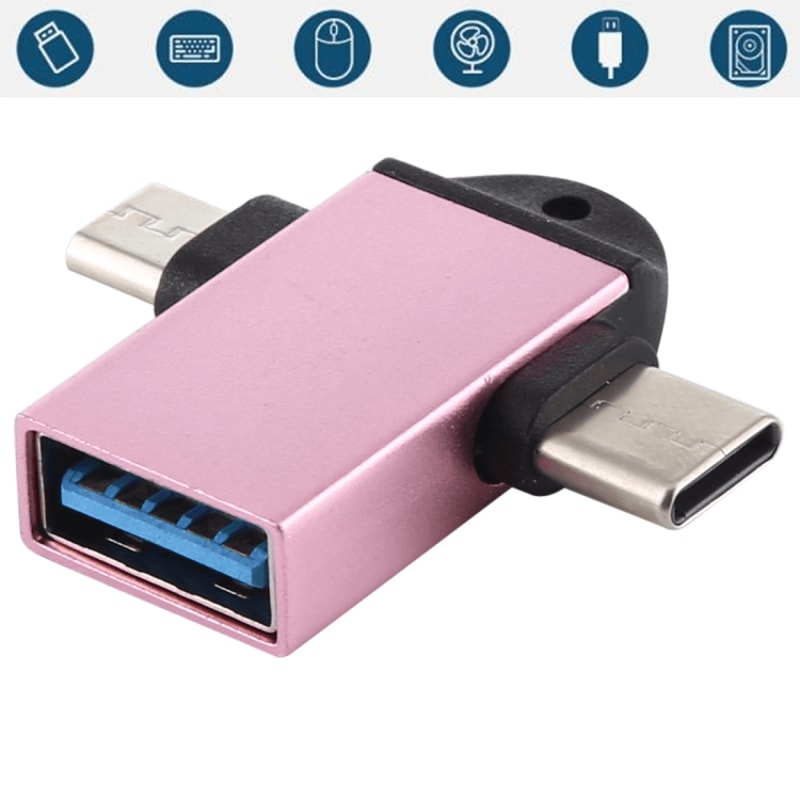 3 In 1 USB C OTG Adapter USB 30 Female To Type C Micro USB Fast Data Connector 8