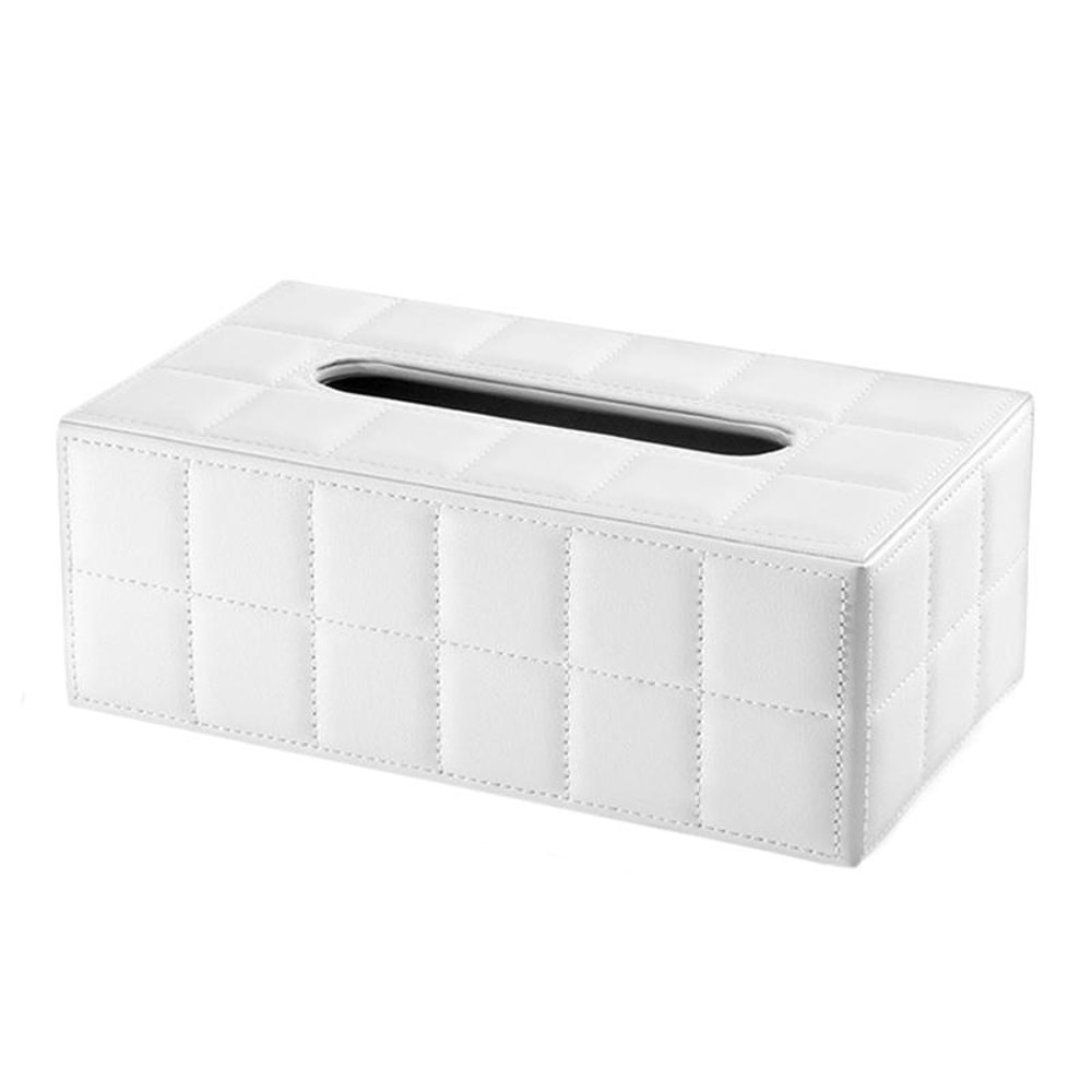 Premium PU Leather Tissue Box Cover For Living Room Desk Car Elegant Napkin Holder 1