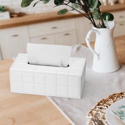 premium pu leather tissue box cover for living room desk car elegant napkin holder