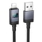 LED Display Fast Charging Cable 60W Woven USB Data Cable 0