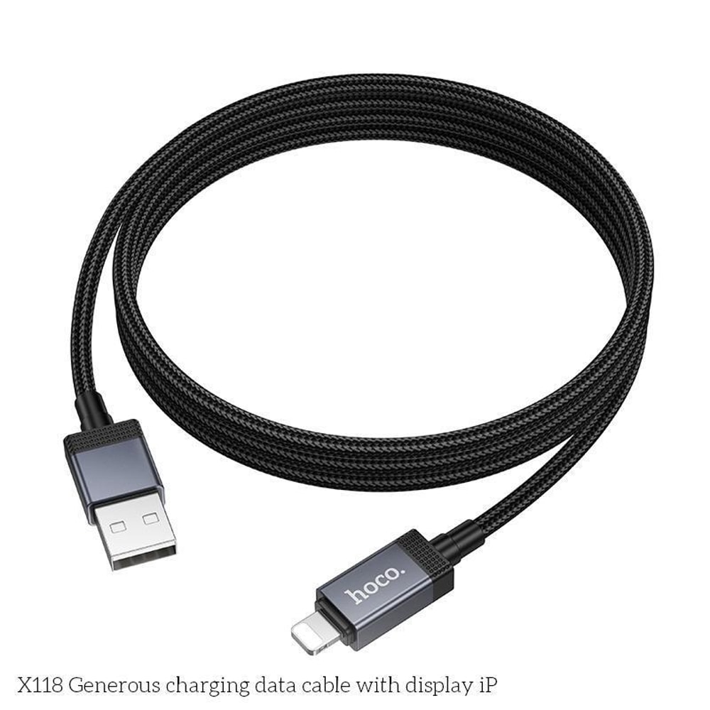 LED Display Fast Charging Cable 60W Woven USB Data Cable 7