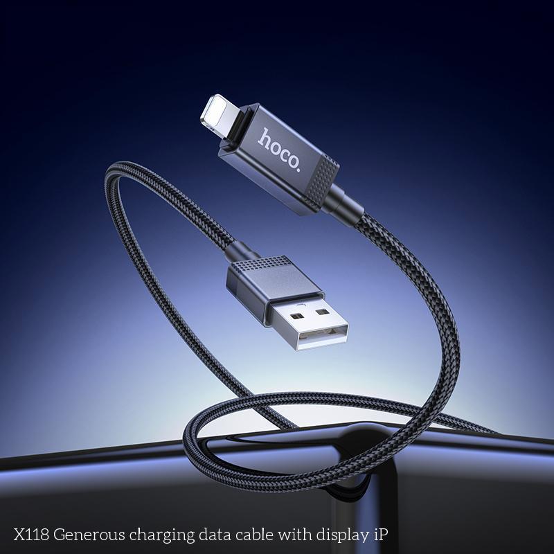 LED Display Fast Charging Cable 60W Woven USB Data Cable 10