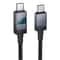 LED Display Fast Charging Cable 60W Woven USB Data Cable 6