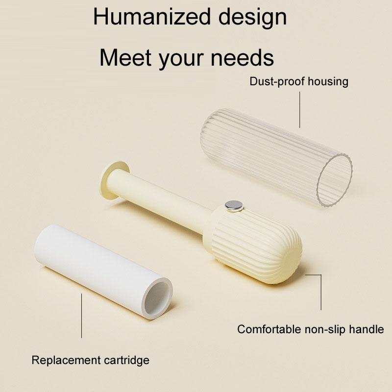 Portable Lint Roller For Clothes Reusable Pet Hair Remover With Replaceable Core 4