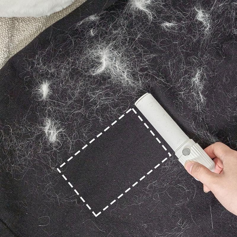 Portable Lint Roller For Clothes Reusable Pet Hair Remover With Replaceable Core 7