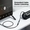 35mm AUX Adapter Cable HiFi Stereo Audio Extender For Headphones Car Speakers 1