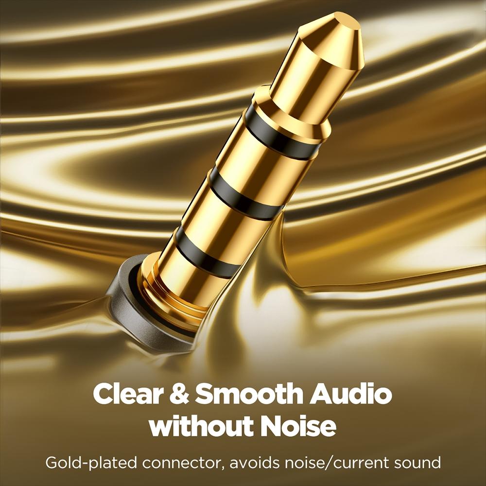 35mm AUX Adapter Cable HiFi Stereo Audio Extender For Headphones Car Speakers 3