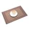 HeatResistant Placemats NonSlip Table Mats Washable PVC Woven Dining Mats Set 0