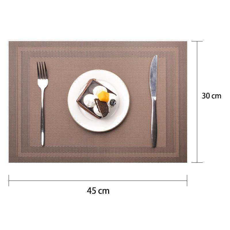 HeatResistant Placemats NonSlip Table Mats Washable PVC Woven Dining Mats Set 2
