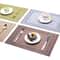 HeatResistant Placemats NonSlip Table Mats Washable PVC Woven Dining Mats Set 4