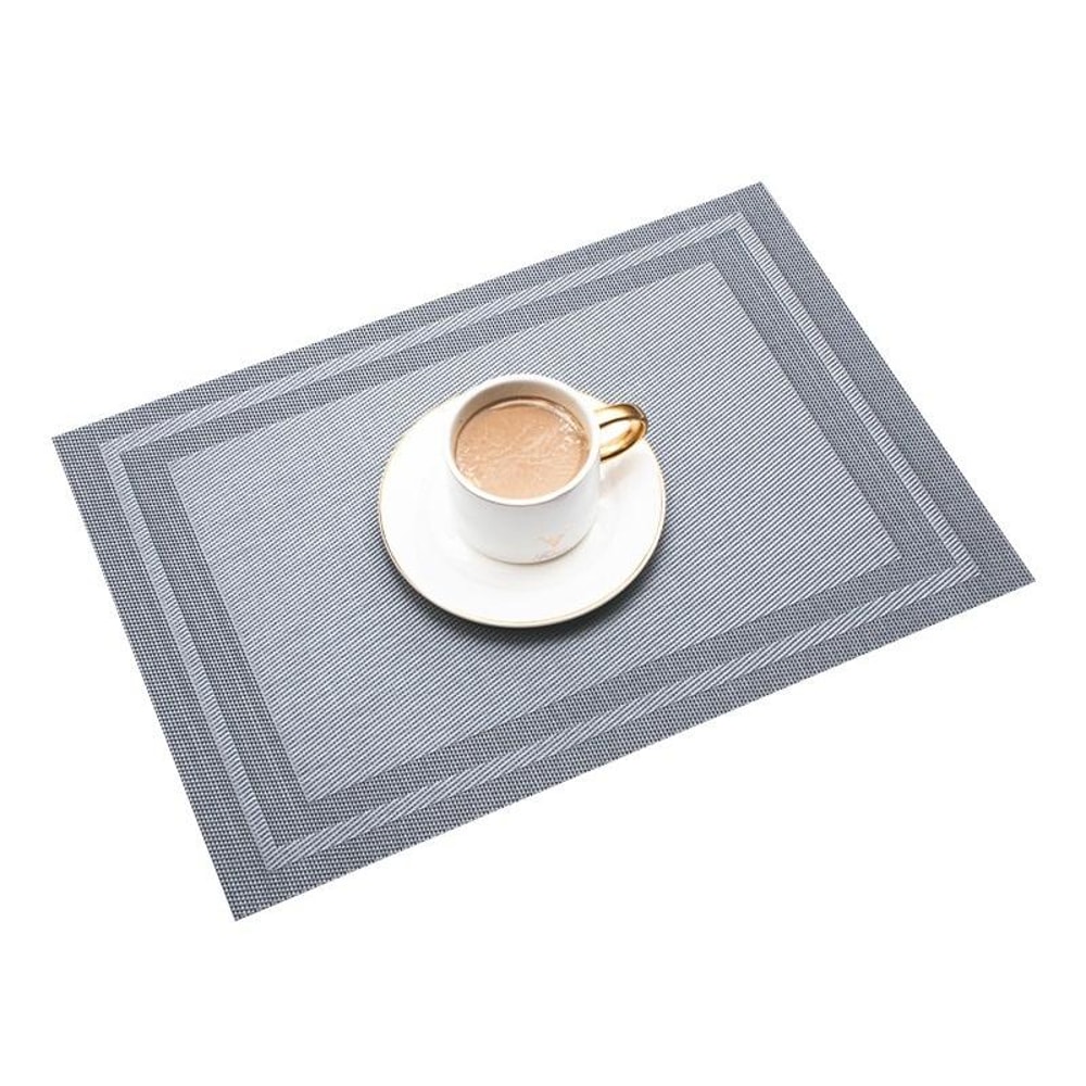 HeatResistant Placemats NonSlip Table Mats Washable PVC Woven Dining Mats Set 8