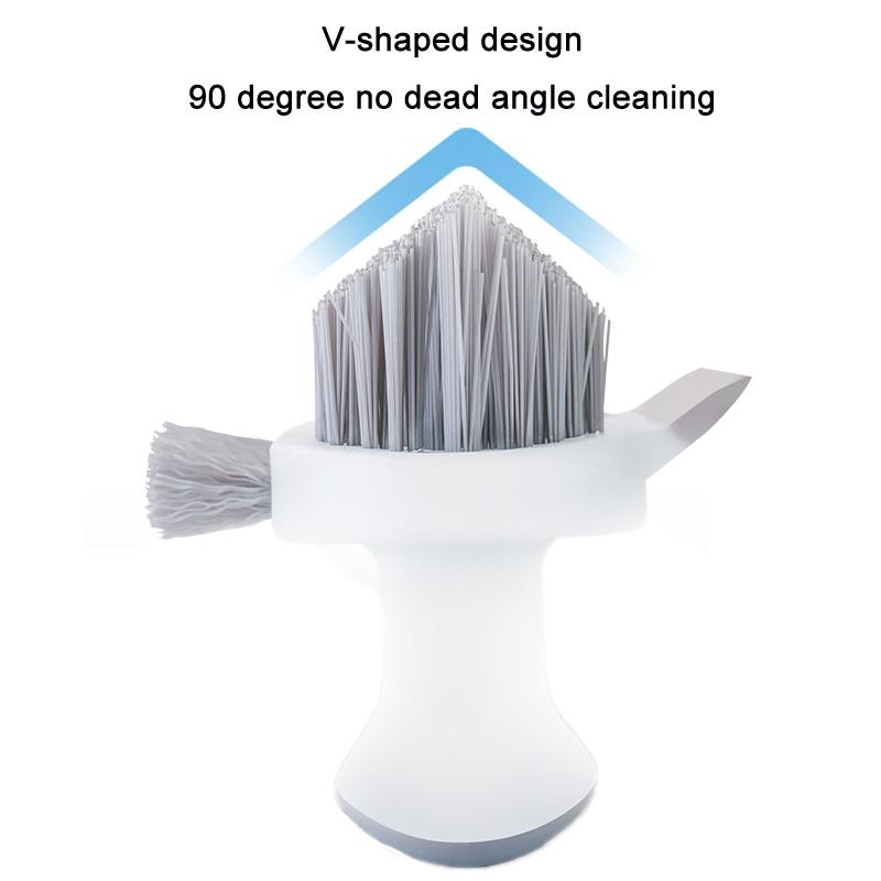Deep Reach Bathroom Corner Cleaning Brush For Tile Grout And Crevice Scrubbing 4