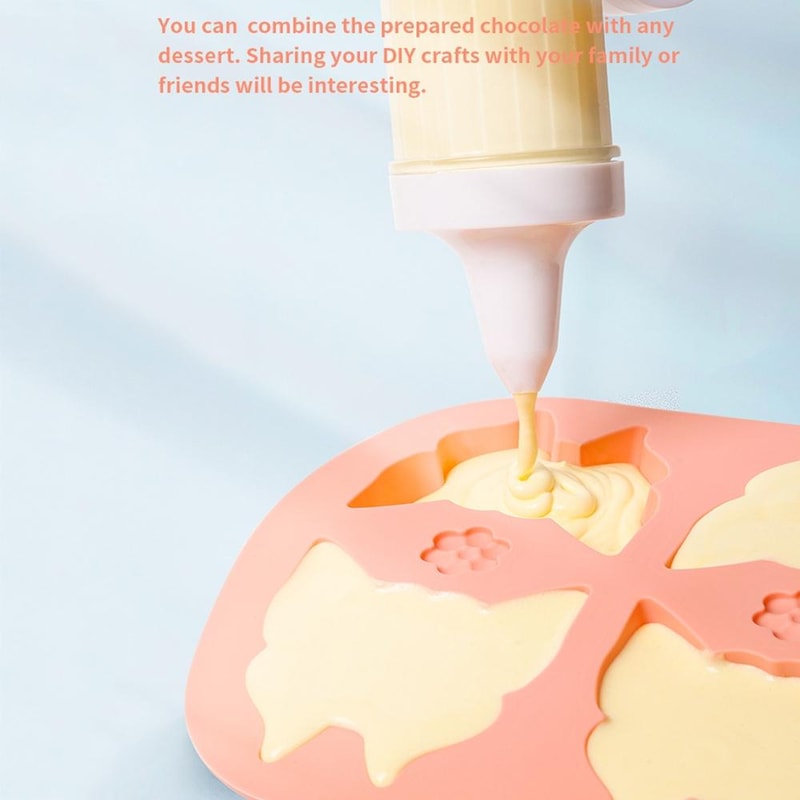 Silicone Heart Cake Mold Set Nonstick Mousse Baking Tray for Jelly Desserts