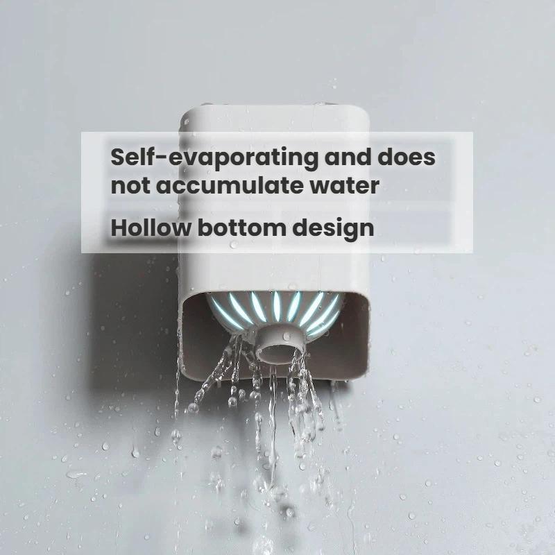 QuickDry Wall Mounted Toilet Brush And Holder Set With SelfDraining Base 2