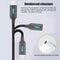 USBC LED Charging Cable With Auto Power Off Durable Zinc Alloy Fast Data Sync 7