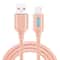 USBC LED Charging Cable With Auto Power Off Durable Zinc Alloy Fast Data Sync 6