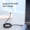 60W PD USB C Fast Charging Cable 2m Durable Braided Type C Charger Cord 10
