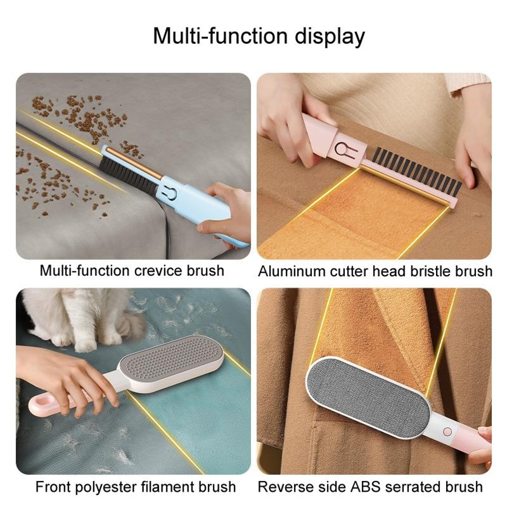 4in1 Pet Hair Remover Brush For Clothes And Furniture Lint Cleaner 8