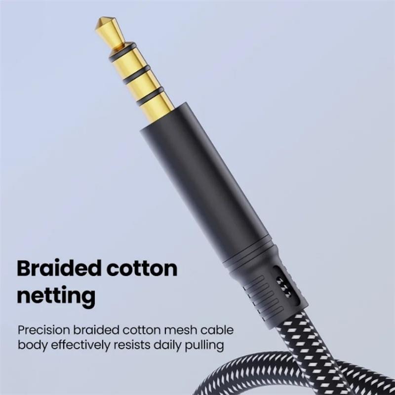 USB C To 35mm AUX Cable Braided HiFi Audio Adapter 6