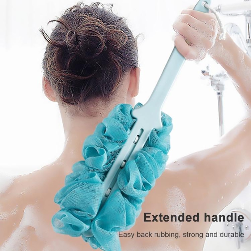 Long Handle Bath Brush With NonSlip Grip Exfoliating Back Scrubber For Shower 3