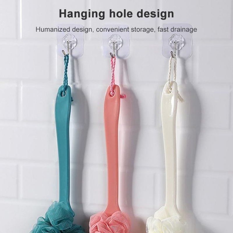 Long Handle Bath Brush With NonSlip Grip Exfoliating Back Scrubber For Shower 6