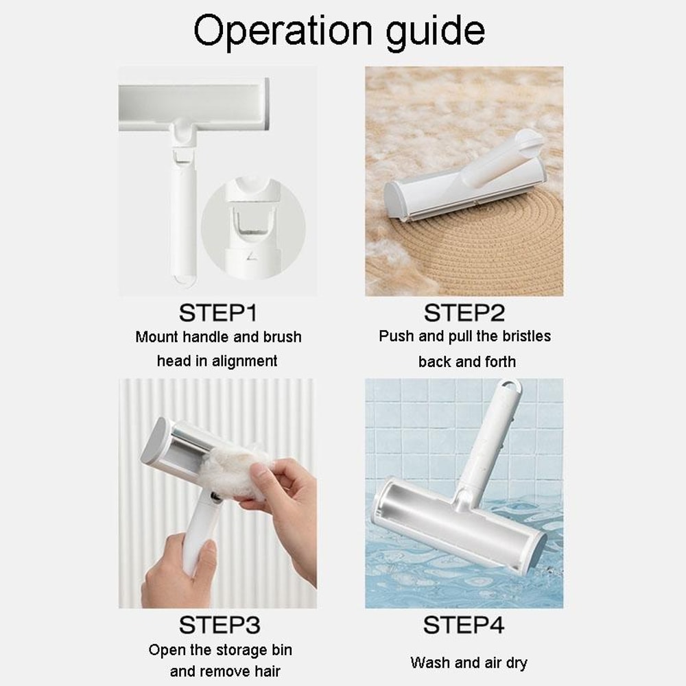 Electrostatic Pet Hair Remover Brush Reusable Fur Lint Cleaner For Clothes Furniture 7